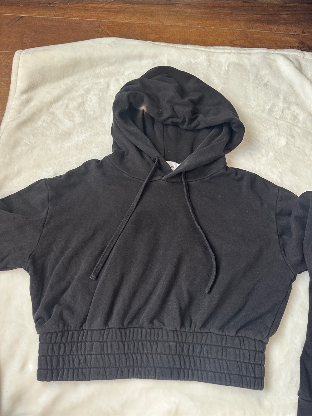 TALENTLESS Black Hoodie with Label Detail